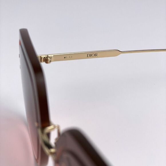 NEW Dior ULTRADIOR SU B0F2 Pink Gold Brown Women Square Oversized Sunglasses main image 4